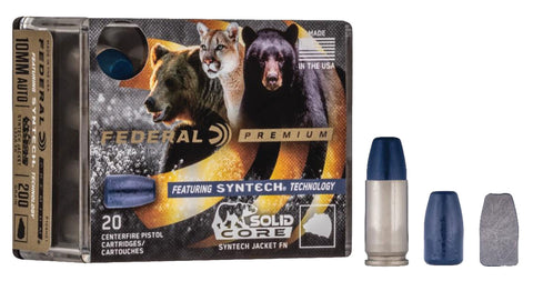 Federal P9SHC1 Premium  9mm Luger 147 gr Solid Core Synthetic 20 Bx/ 10 Cs