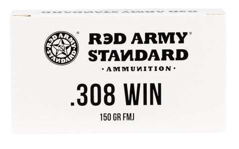 Red Army Standard AM3090 Red Army Standard  308 Win 150 gr Full Metal Jacket (FMJ) 20 Bx/ 25 Cs