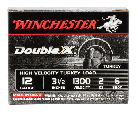 Winchester Ammo STH12356 Double X High Velocity 12 Gauge 3.50" 2 oz 6 Shot 10 Bx/ 10 Cs