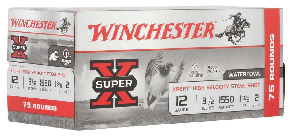 Winchester Ammo WEX12L2VP Super X Xpert High Velocity 12 Gauge 3.50" 1 3/8 oz 2 Shot 75 Bx/ 2 Cs (Value Pack)