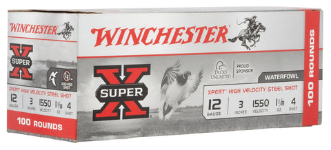 Winchester Ammo WEX1234VP Super X Xpert High Velocity 12 Gauge 3" 1 1/8 oz 4 Shot 100 Bx/ 2 Cs (Value Pack)