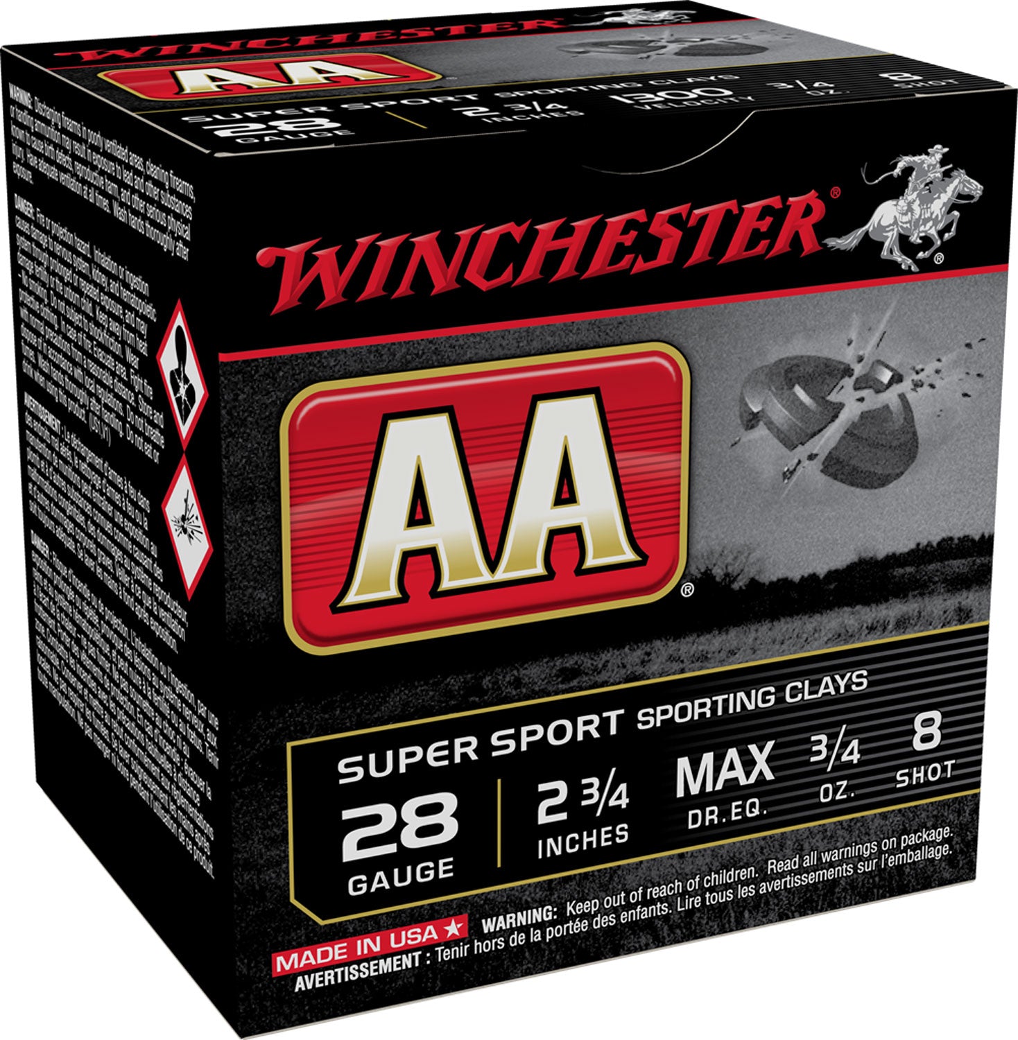 Winchester AA Sporting Clay 3/4oz Ammo