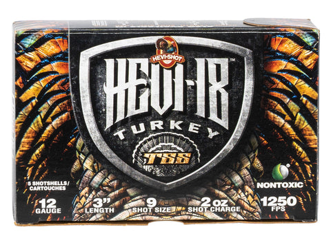 Hevishot 4009 Hevi-18 Turkey TSS 12 Gauge 3" 2 oz 9 Shot 5 Bx/ 10 Cs