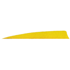 Gateway Shield Cut Feathers Neon Yellow 5 in. RW 50 pk.