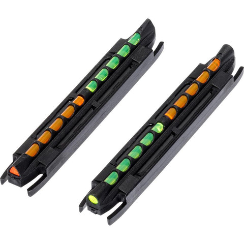 HIVIZ Two-In-One Magnetic Shotgun Sight Shotgun Rib 7/32 to 5/16 Green Orange Litepipes