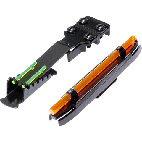 HIVIZ Ultra Narrow Magnetic Shotgun Front/Rear    Shotgun Rib 11/64 to 17/64 Green Orange Litepipess