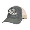 Fin-Finder Mesh Logo Hat Blue/Tan One Size - Fin-Finder - View 1