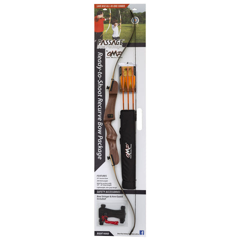 October Mountain Passage Recurve Bow Package 54in. 20lb. LH