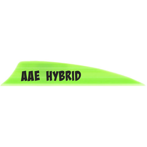 AAE Hybrid 1.85 Vanes Bright Green 1.85 in. Shield Cut 100 pk.