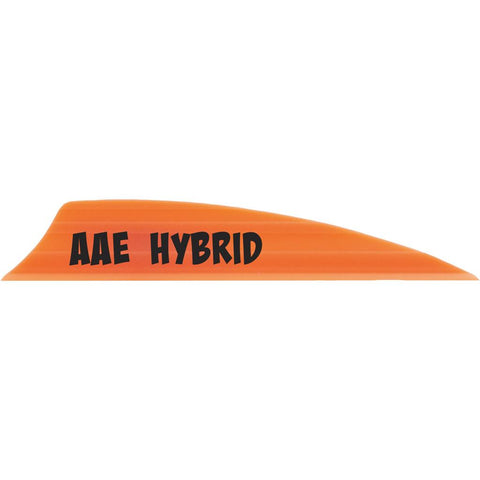 AAE Hybrid 1.85 Vanes Fire Orange 1.85 in. Shield Cut 100 pk.