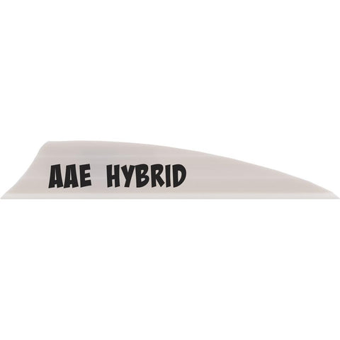 AAE Hybrid 2.0 Vanes White 1.95 in. Shield Cut 100 pk.