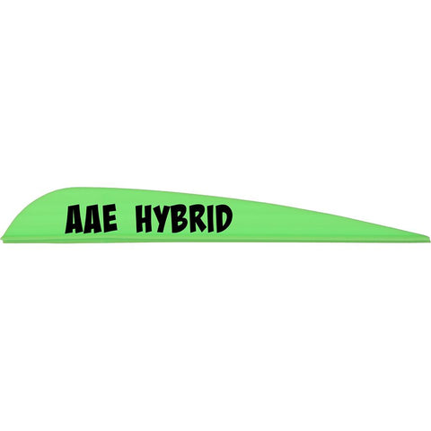 AAE Hybrid 40 Vanes Bright Green 3.8 in. 100 pk.