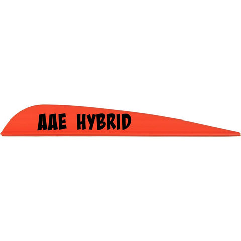 AAE Hybrid 40 Vanes Fire Orange 3.8 in. 100 pk.