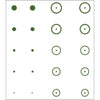 Gunstar Precision Target Reticle Set Green