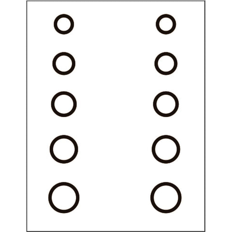 Gunstar Mini Circles Target Reticle Set Black