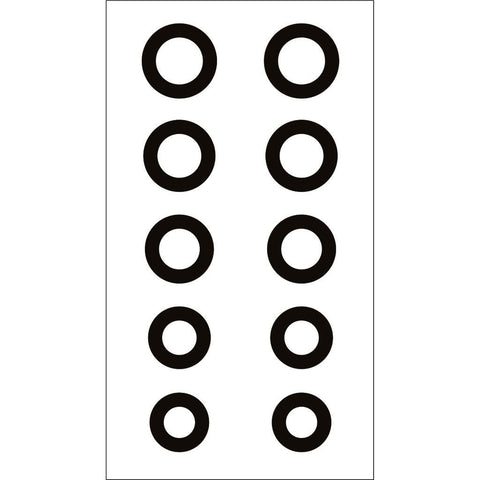 Gunstar Chubby Circle Reticle Set Black