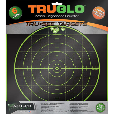 TruGlo TruSee Splatter 100 Yard Target Green 12x12 6 pk.