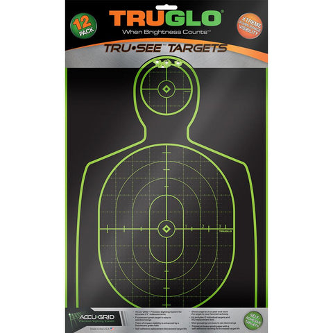 TruGlo TruSee Splatter Silhouette Target Green 12x18 12 pk.