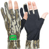 Primos Stretch Fingerless Gloves Mossy Oak Bottomland - Primos - View 1