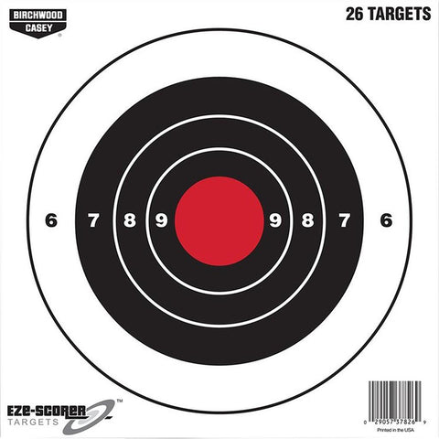 Birchwood Casey EZE-Scorer Target Bullseye 8 in. 26 pk.