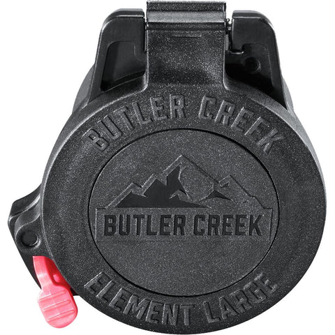 Butler Creek Element Scope Cap Black Objective 50mm