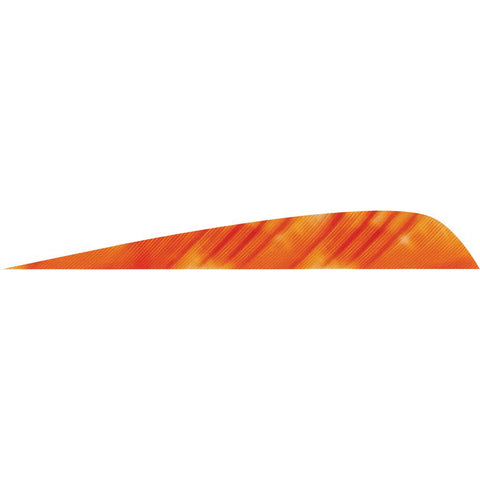 Gateway Parabolic Feathers Tre White/Orange 4 in. LW 50 pk.