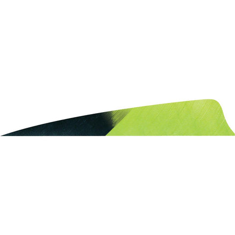 Gateway Shield Cut Feathers Kuro Chartreuse 4 in. LW 50 pk.