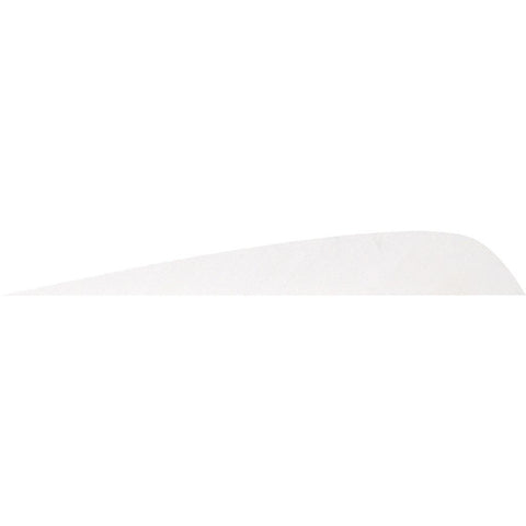 Gateway Parabolic Feathers Flo White 4 in. RW 50 pk.