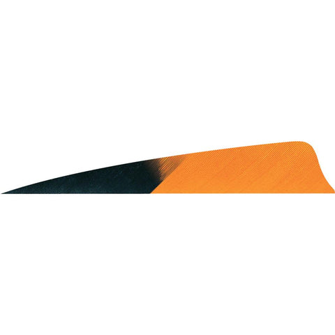 Gateway Shield Cut Feathers Kuru Flo Orange 4 in. RW 50 pk.
