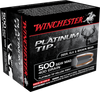 Winchester Ammo S500PTHP Supreme 500 Smith & Wesson 400 GR Platinum Tip Hollow Point 20 Bx/ 10 Cs