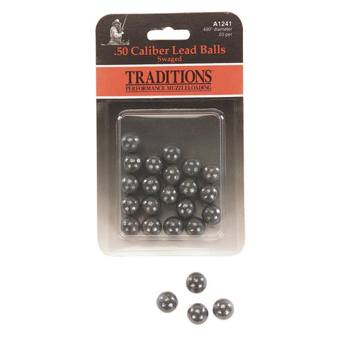 Traditions Swaged Round Balls .50 cal 20 pk.