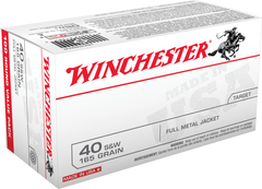 Winchester Ammo USA40SWVP Best Value 40 Smith & Wesson (S&W) 165 GR Full Metal Jacket 100 Bx/ 5 Cs - 100 Rounds