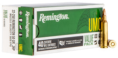 Remington Ammo L22504B UMC Value Pack 22-250 Rem 50GR JHP 40Box/10Case