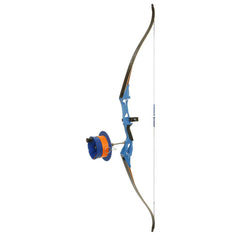 Fin Finder Bank Runner Recurve Package Blue w/ Sidewinder Reel RH