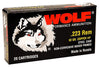 Wolf 22362HP Performance 223 Remington/5.56 NATO Bimetal Jacket 62 GR 500 Rds - 500 Rounds