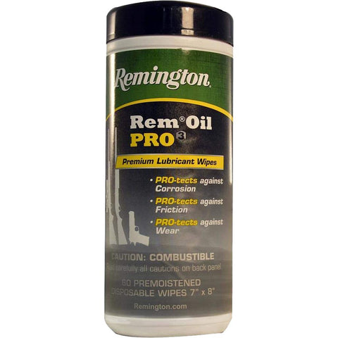 Remington Rem Oil Pro3 Lubricant & Protectant Pop Up Canister 60 Wipes