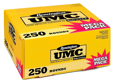 Remington Ammunition L9MM3A UMC 9mm Luger 115 GR Metal Case (FMJ) 250 Bx/ 4 Cs - 250 Rounds