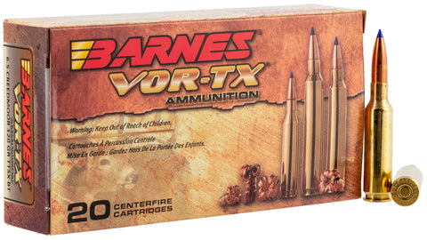 Barnes Bullets 30815  VOR-TX 6.5 Creedmoor 120 GR Tipped TSX Boat Tail 20 Bx/ 10 Cs