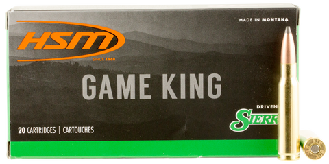 HSM 30842N Game King 308 Winchester/7.62 NATO 165 GR SBT 20 Bx/ 25 Cs