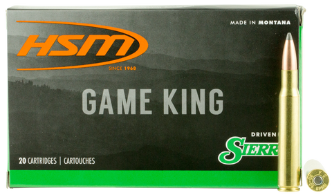HSM 300640N Game King 30-06 Springfield 165 GR SBT 20 Bx/ 20 Cs