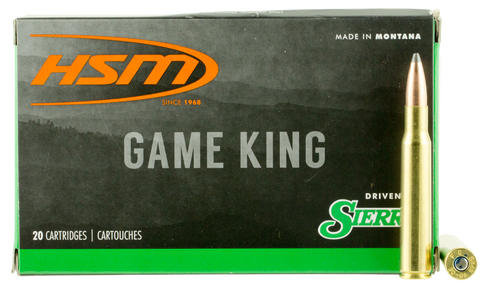 HSM 300641N Game King 30-06 Springfield 180 GR SBT 20 Bx/ 20 Cs