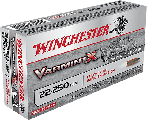 Winchester Ammo X22250PLF Varmint X 22-250 Remington 38 GR Lead-Free 20 Bx/ 10 Cs