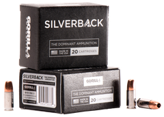 GORILLA AMMUNITION SB9115SD Silverback 9mm Luger 115 GR Solid Copper Hollow Point 20 Bx/ 10 Cs