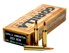 GORILLA AMMUNITION GA22369SMK Gorilla Match 223 Remington/5.56 NATO 69 GR Sierra MatchKing 20 Bx/ 10 Cs