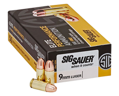 Sig Sauer E9MMB350 Elite Ball 9mm Luger 147 GR FMJ 50 Bx/ 20 Cs