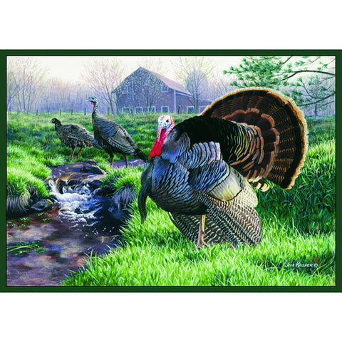 Custom Printed Rug Wild Turkey