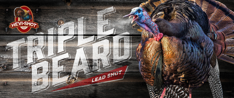 Hevishot 95567 Triple Beard Turkey 12 Gauge 3.5" 2-1/4 oz 5,6,7 Shot 10 Bx/ 10