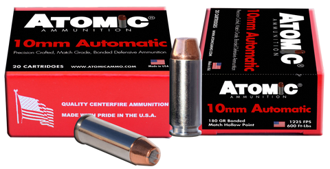 Atomic 00457 Defense 10mm Automatic 180 GR Bonded MHP 20 Bx/ 10 Cs