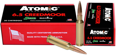 Atomic 00404 Match 6.5 Creedmoor 142 GR MHP 20 Bx/ 10 Cs