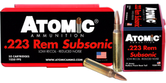 Atomic 00429 Rifle Subsonic 223 Rem 77 gr Hollow Point Boat Tail (HPBT) 50 Bx/ 10 Cs